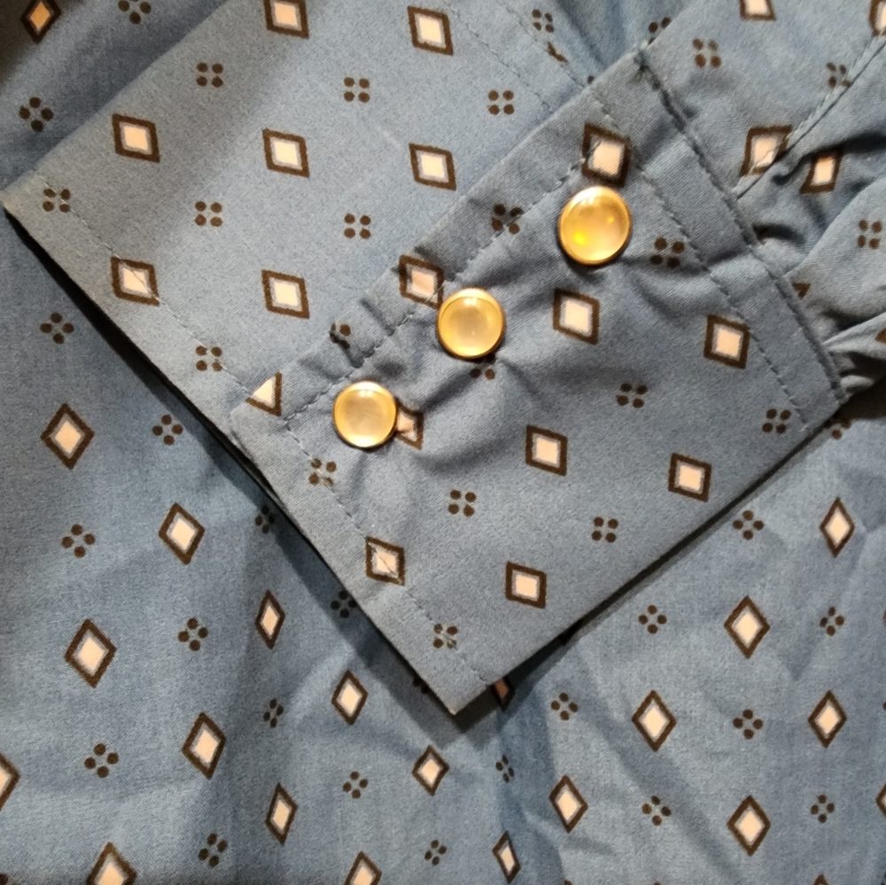 Wrangler Rancher Pearl Button Western Shirt 2XL, NWT - Picture 7 of 7